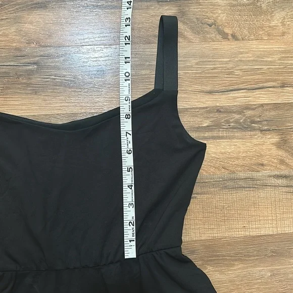COBALT DISTRICT WOMENS SLEEVELES DRESS A- LINE BLACK STRECH PULL ON Sz M NEW - Picture 6 of 12